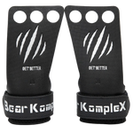 Black wrist wraps with 'Bear KompleX' branding and 'Get Better' text on a white background