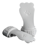 Close-up of white Frog Grips Elite grips showing material detail