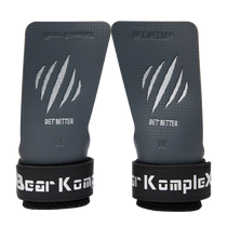 Bear KompleX Carbon No-Hole speed grips in grey with black strap