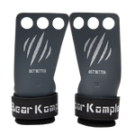 Pair of black grip gloves with 'Bear Komple' branding on a white background