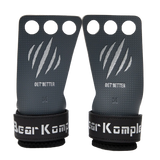 Pair of black grip gloves with 'Bear Komple' branding on a white background