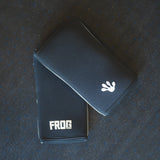 Pair of Frog Grips Elite Knee Sleeves Aerial Shot 