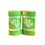 Pair of green frog sweatbands