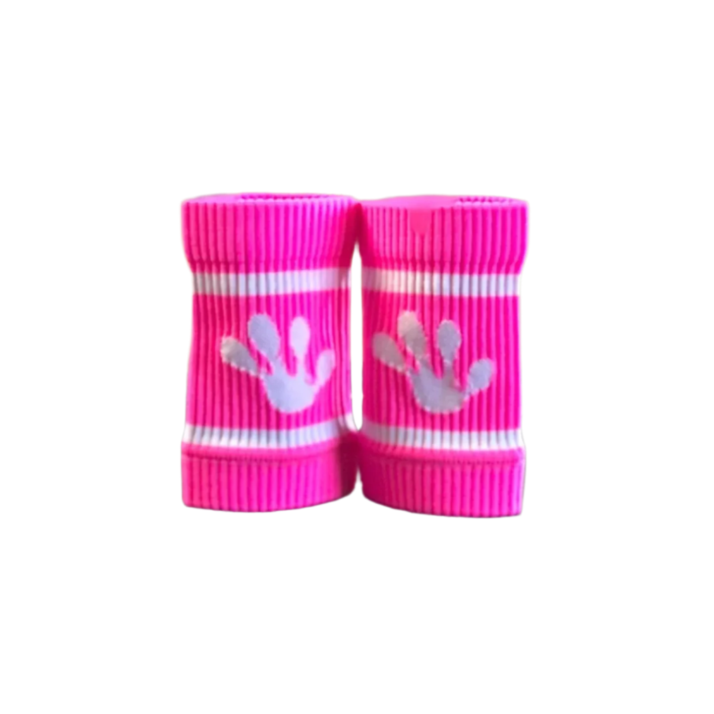 Frog sweatbands in pink 