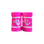 Frog sweatbands in pink 