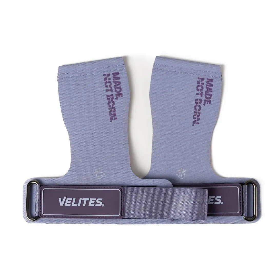 velites all terrain hand grips in purple on a white background