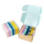 a box of velites colourful wristbands