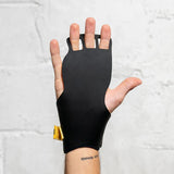 Black victory hand grip against a light gray background