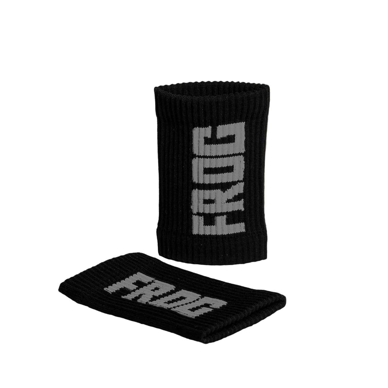 Black Frog Grips sweatbands pair with white FROG logo