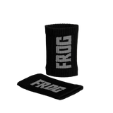 Black Frog Grips sweatbands pair with white FROG logo
