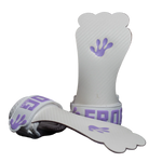 lavender and white grips with the frog grips logo.