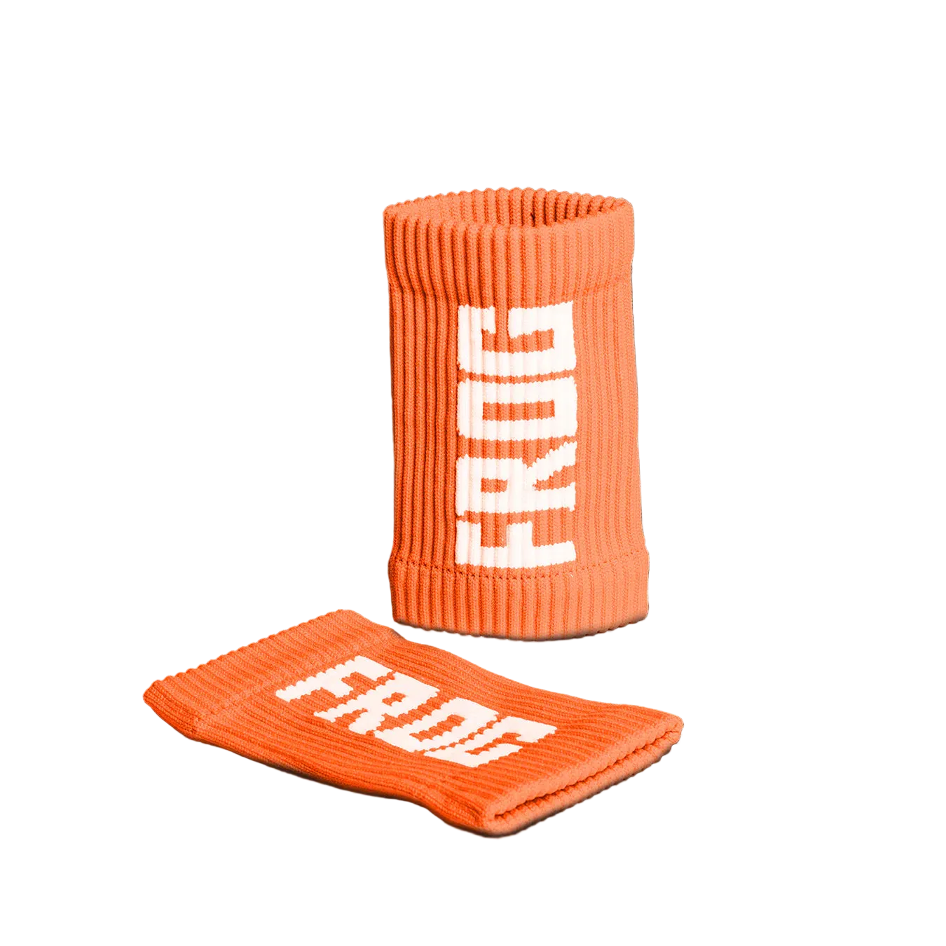 Orange Frog Grips sweatbands pair with white FROG logo