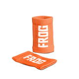 Orange Frog Grips sweatbands pair with white FROG logo