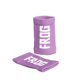 Purple Frog Grips sweatbands pair with white FROG logo