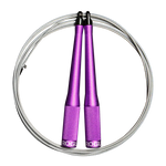 Rogue SR-2 Speed Rope 3.0 in purple with aluminium handles and steel cable for CrossFit double-unders.