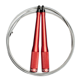 Rogue SR-2 Speed Rope 3.0 red anodised aluminium handle jump rope for CrossFit double-unders and conditioning.