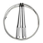 Rogue SR-2 Speed Rope 3.0 silver aircraft-grade aluminium speed rope with high-speed bearing for CrossFit WODs.