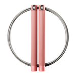 RPM Session4 speed rope with rose pink knurled aluminium handles and steel cable for CrossFit double-unders