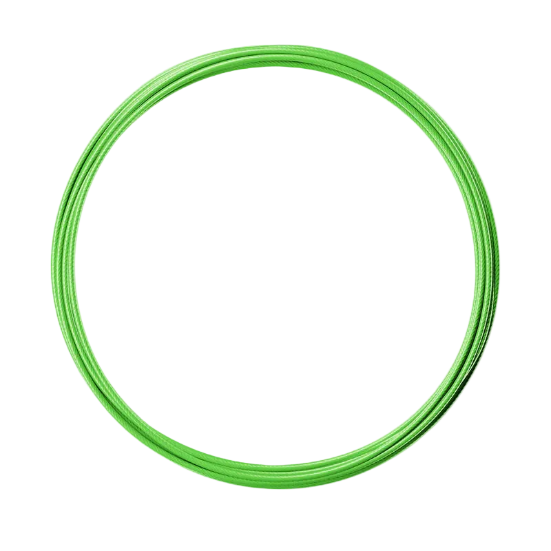 RPM Speed Rope replacement coated cable in bright green for CrossFit double-unders and skipping workouts
