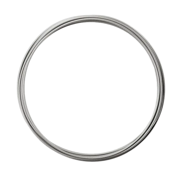 RPM Speed Rope replacement coated cable in clear transparent finish for CrossFit double-unders and skipping workouts