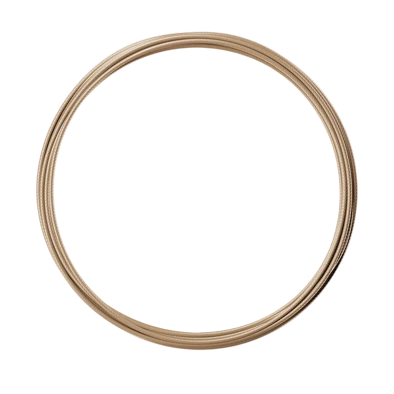 RPM Speed Rope replacement coated cable in dark tan for CrossFit double-unders and skipping workouts