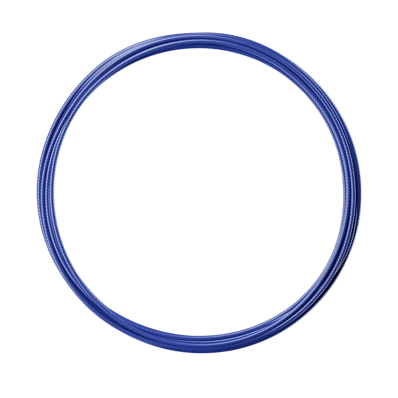 RPM Speed Rope replacement coated cable in royal blue for CrossFit double-unders and skipping workouts