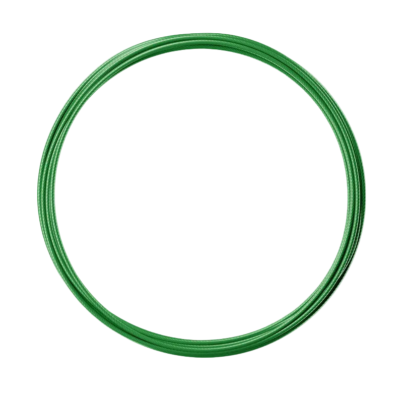 RPM Speed Rope replacement coated cable in shamrock green for CrossFit double-unders and skipping workouts