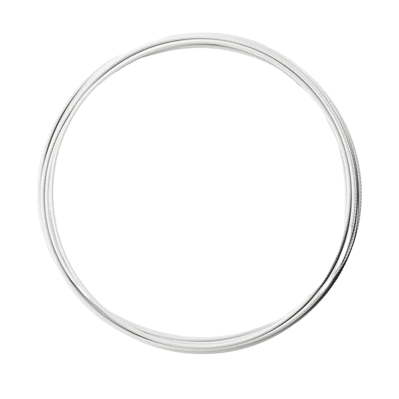 RPM Speed Rope replacement coated cable in white for CrossFit double-unders and skipping workouts
