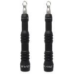 RX Smart Gear EVO FRE handles in black, high-impact polymer lightweight speed rope handles for travel and daily training
