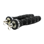 Close-up of Rx Smart Gear Rx Jump Rope 2.0 Standard handles showing patented bearing system