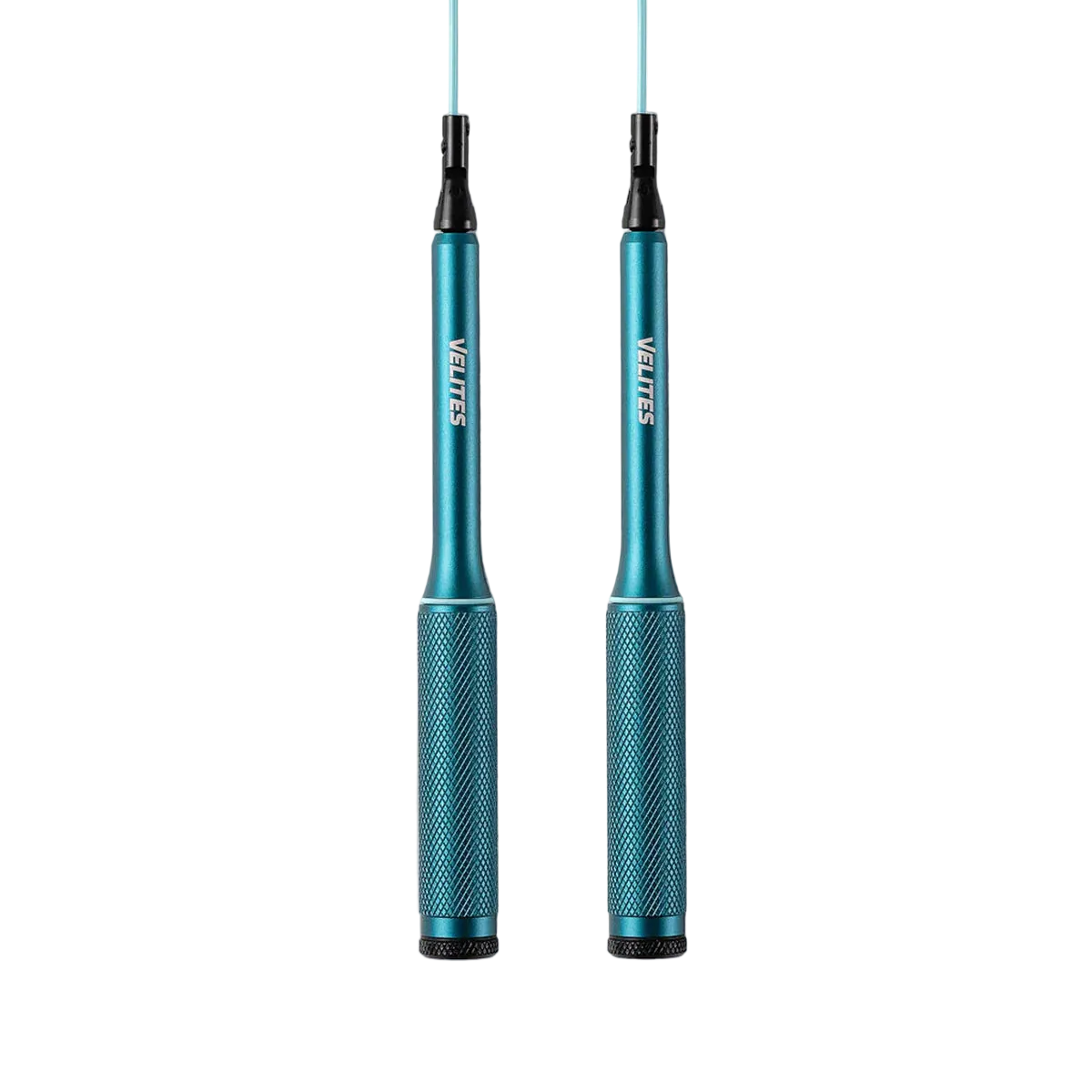 Velites Fire 2.0 blue speed jump rope with aluminium handles for HYROX and CrossFit cardio training