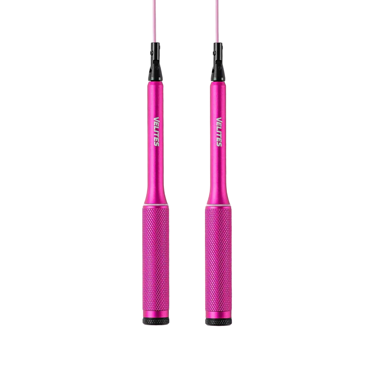 Velites Fire 2.0 pink speed jump rope with 37g aluminium handles for CrossFit and HYROX training