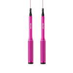 Velites Fire 2.0 pink speed jump rope with 37g aluminium handles for CrossFit and HYROX training