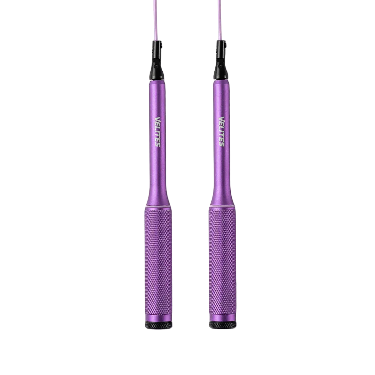Velites Fire 2.0 purple speed jump rope with aluminium handles for CrossFit and HYROX training