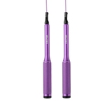 Velites Fire 2.0 purple speed jump rope with aluminium handles for CrossFit and HYROX training